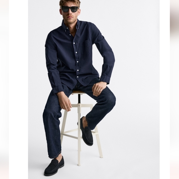 ❌️SOLD❌️ZARA SUEDE PENNY LOAFERS SIZE 10 - Picture 6 of 11